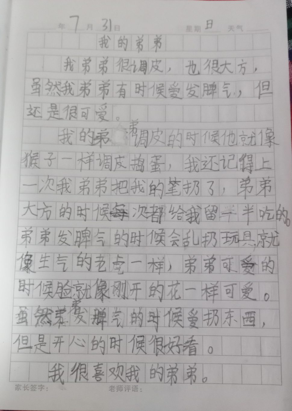孩子的日记《我的弟弟》-臭虾米博客